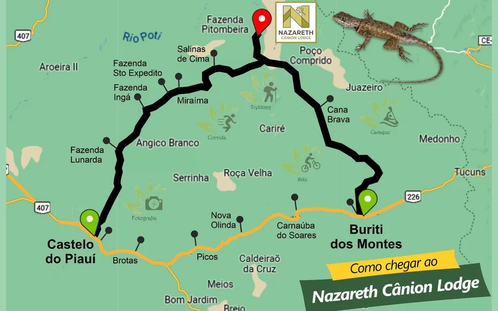 Nazareth Cânion Lodge | Hotéis de aventura em Buriti dos Montes - foto 8